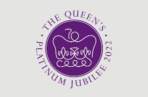 Decorative image showing Platinum Jubilee logo