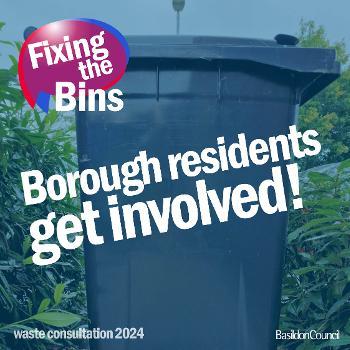 Decorative image showing Fix the bins waste consultation graphic