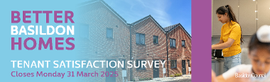 Web banner - Basildon Council Tenant Satisfaction Survey 2025