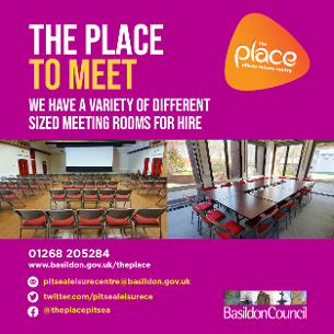 Image promoting The Place Multi-purpose Leisure Centre in Pitsea; the place to meet