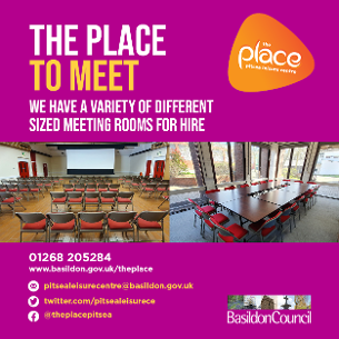 The Place to meet (For Related) Image promoting The Place Multi-purpose Leisure Centre in Pitsea; the place to meet