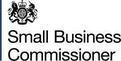 Decorative image showing The Small Business Commissioner brand logo